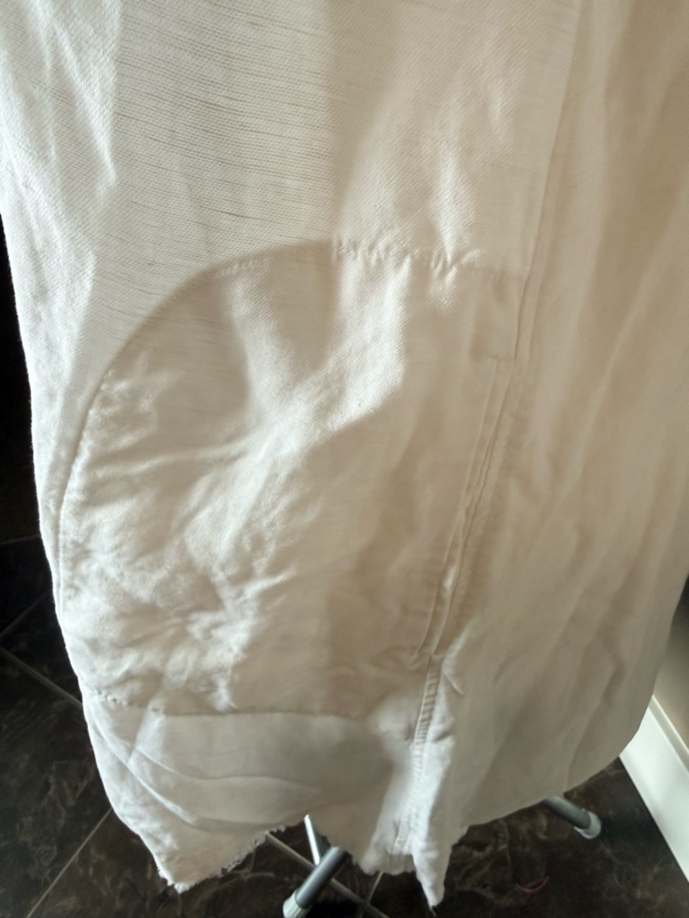 Aritzia Lightweight White Linen A-Line Pocket Dress - Picture 6 of 7